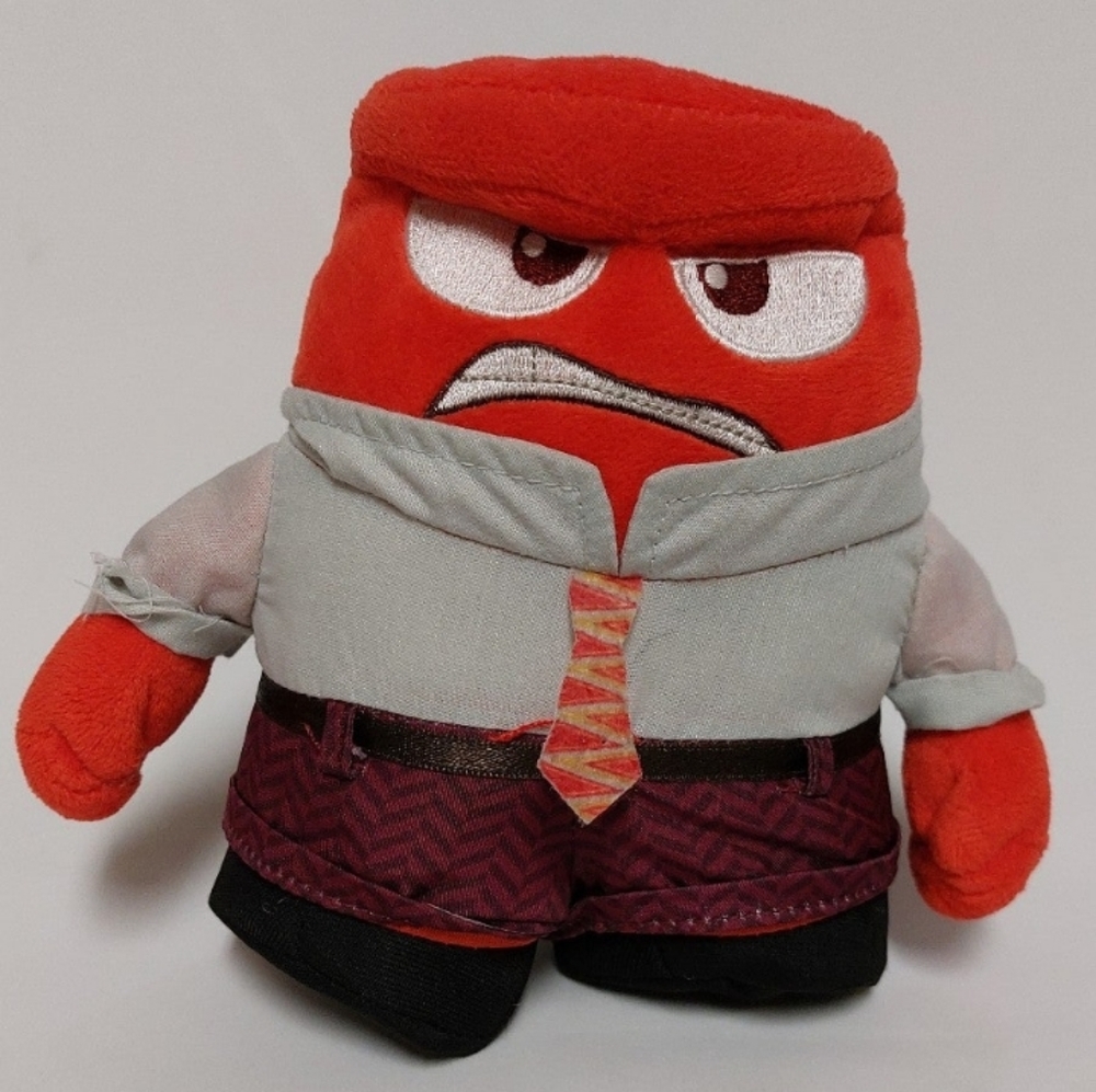 Disney Pixar Inside Out ANGER Plush Angry Red